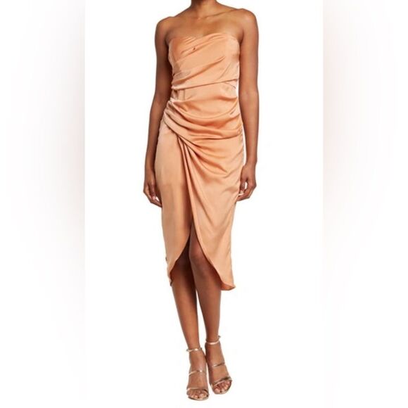 NWT - Do+Be - STRAPLESS TUBE WRAP DRESS medium - Picture 1 of 7